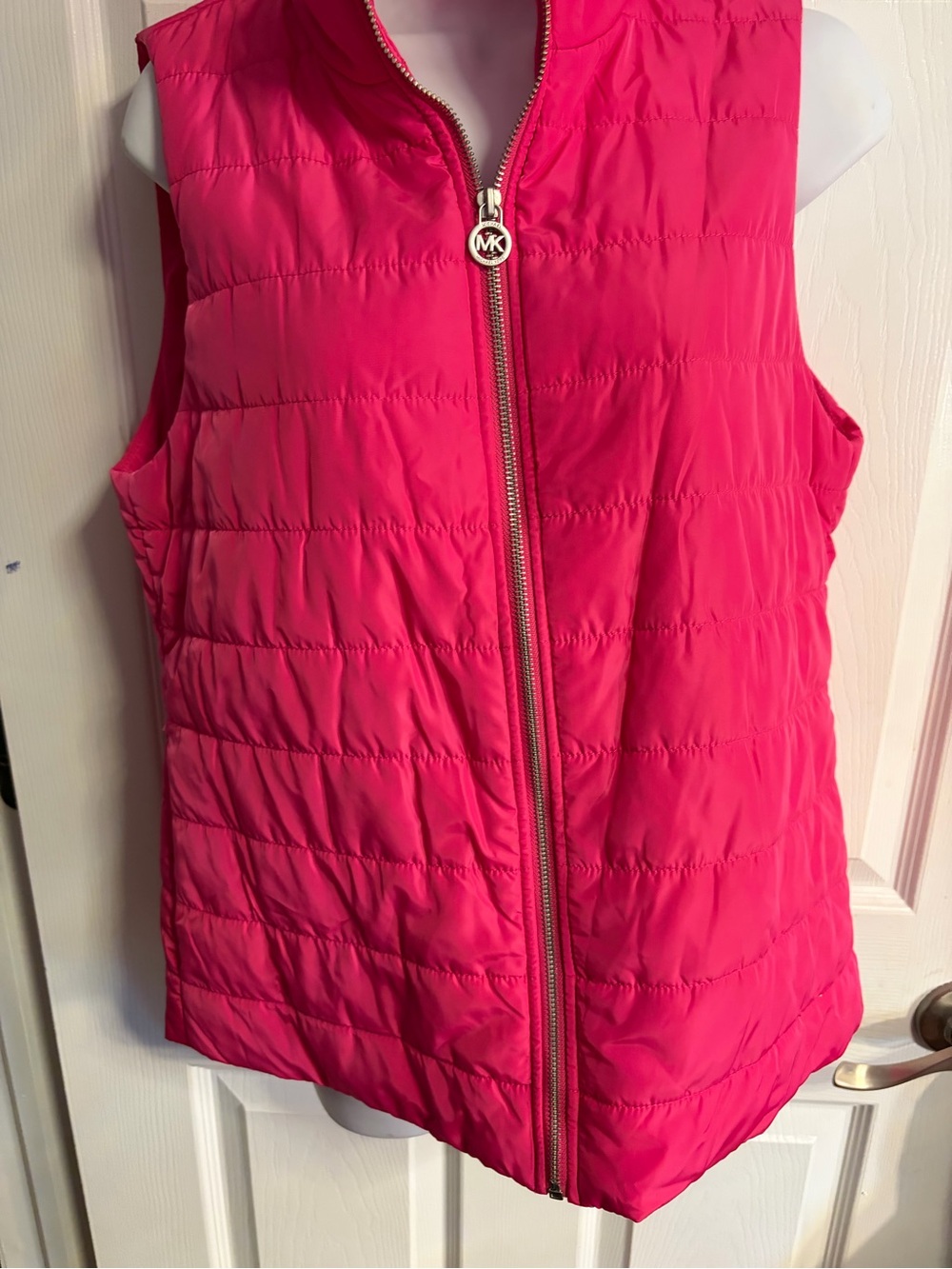 MICHAEL Michael Kors Bright Pink Quilted Puffer Vest
